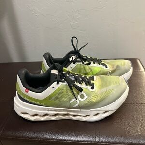 On Cloudrunner Lime and White Running Shoes